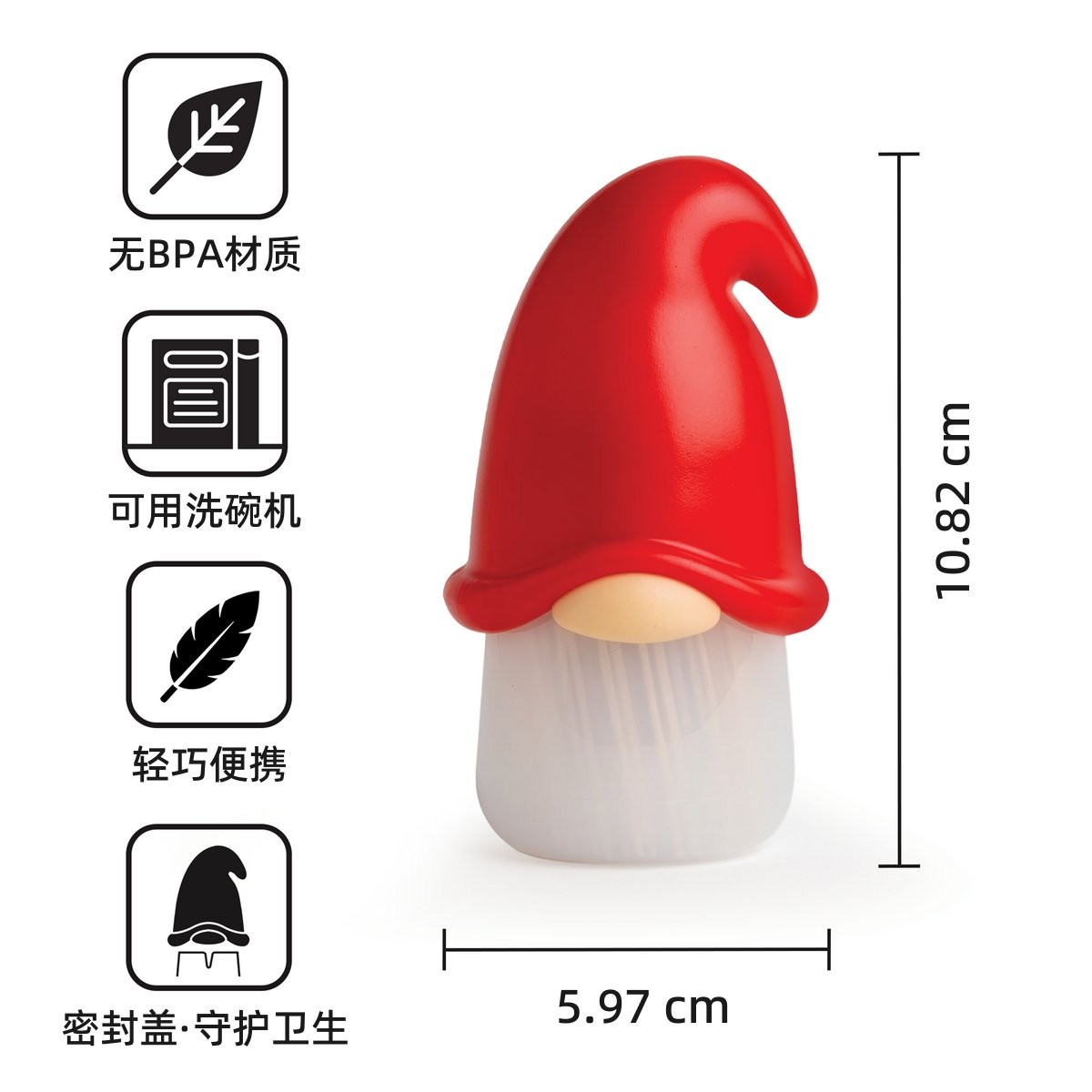 产品尺寸与特性标注图（中文）