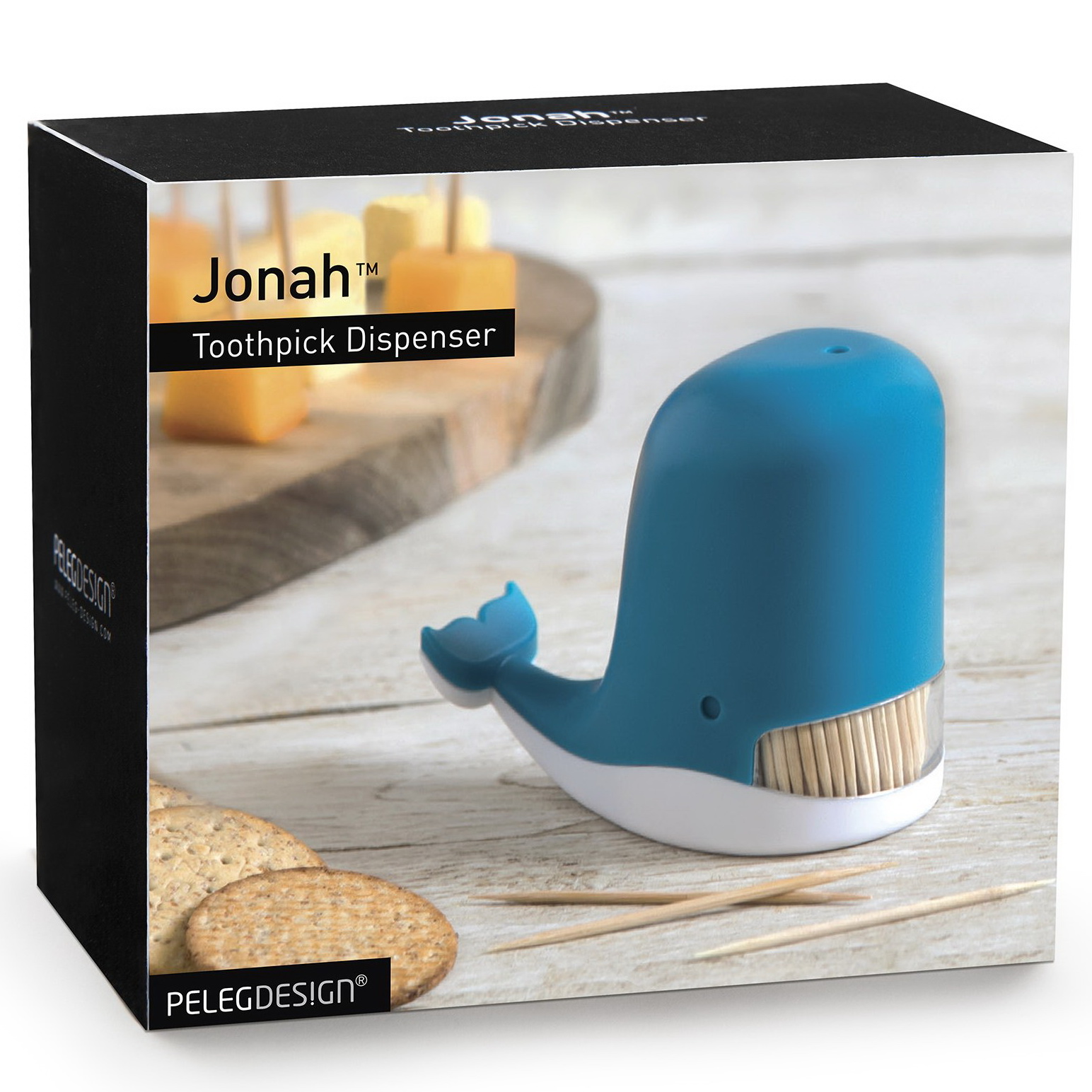 JONAH 鲸鱼牙签盒 PELEGDESIGN 原厂彩盒